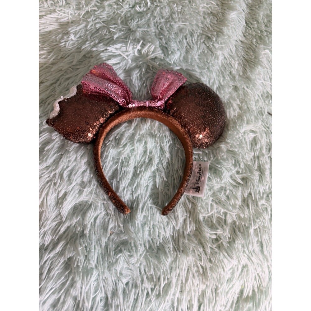 Disney-Parks Resort Chocolate Ice Cream Bar Minnie Ears Headband Exclusive